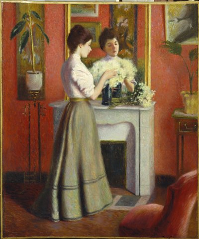 Woman Before a Mirror by Federigo Zandomeneghi