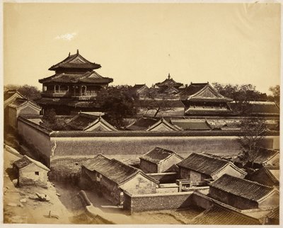 First View Seen in Peking Taken from Anting Gate by Felice Beato