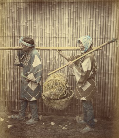 Two Japanese Indentured Workers by Felice Beato