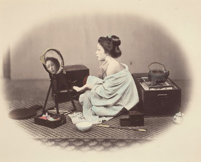 Woman at Toilette by Felice Beato