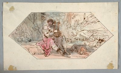 Apollo Guards the Herds [or Flocks] of King Admetus, 1780–1800 by Felice Giani