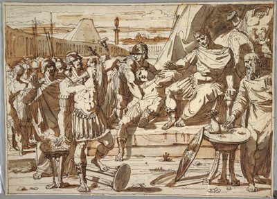 Caius Mucius Scaevola and Porsena, 1800–1820 by Felice Giani