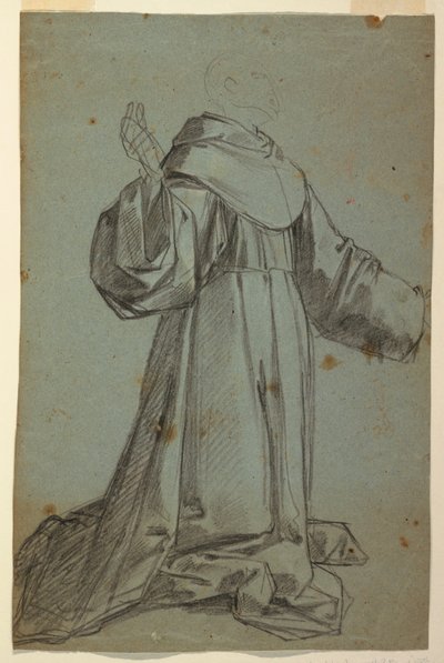Sheet with Sketch of a Monk by Felice Giani