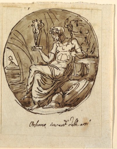 Vulcan, Design for Vaulted Ceiling, Sala dei Legislatori, Palazzo Conti-Sinibaldi, Faenza by Felice Giani