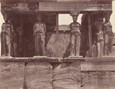 Caryatids of the Erechtheion Temple - Athens by Félix Bonfils