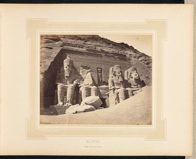 Egypt: Temple of Abu Simbel, Nubia by Félix Bonfils