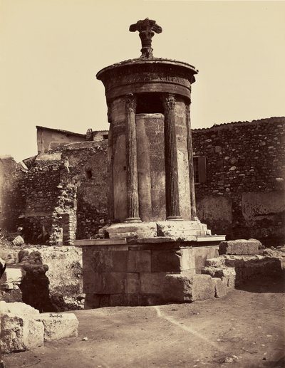 Lantern of Diogenes. Choregic Monument of Lysicrates - Athens by Félix Bonfils