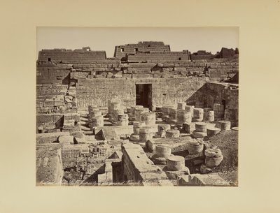 Medinet-Abou. Hypostyle Hall of the Great Temple (Egypt) by Félix Bonfils