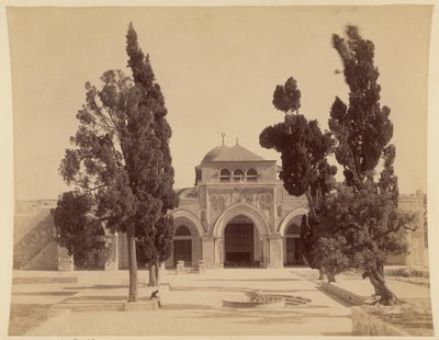 Mosque of El-Aksa by Félix Bonfils