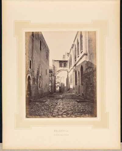 Palestine: Arch of the Ecce Homo in Jerusalem by Félix Bonfils