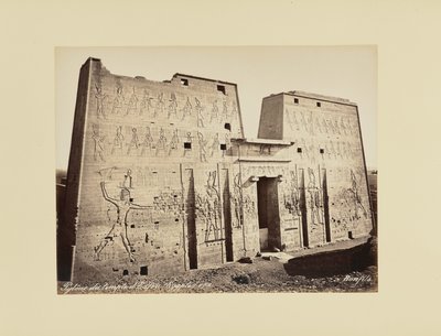 Pylon of the Temple of Edfu (Egypt) by Félix Bonfils