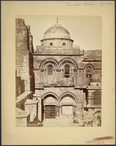 Holy Sepulchre, Jerusalem by Félix Bonfils