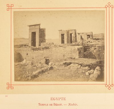Temple of Debod - Nubia by Félix Bonfils