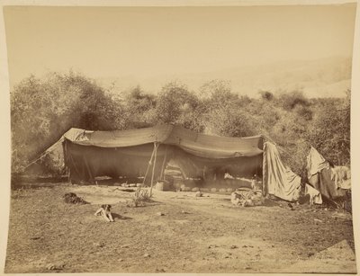 Tent of Nomadic Bedouins, Palestine by Félix Bonfils
