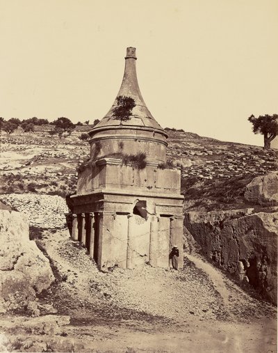 Tomb of Absalom - Jerusalem by Félix Bonfils