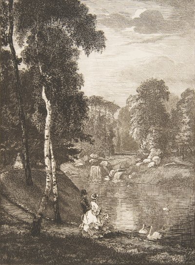 Le Bois de Boulogne by Felix Bracquemond