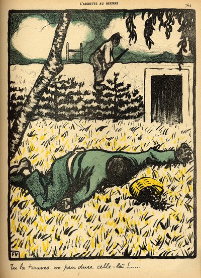 A Peasant Shoots a Tramp Caught Stealing Plums from His Tree, from 