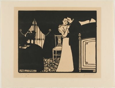 The Fine Pin, plate three from Intimacies by Felix Edouard Vallotton