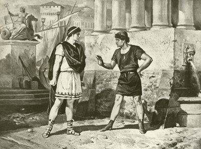 Comedy of Errors. Act I, Scene II by Felix Octavius Carr Darley