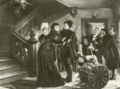 Merry Wives of Windsor. Act IV, Scene II by Felix Octavius Carr Darley
