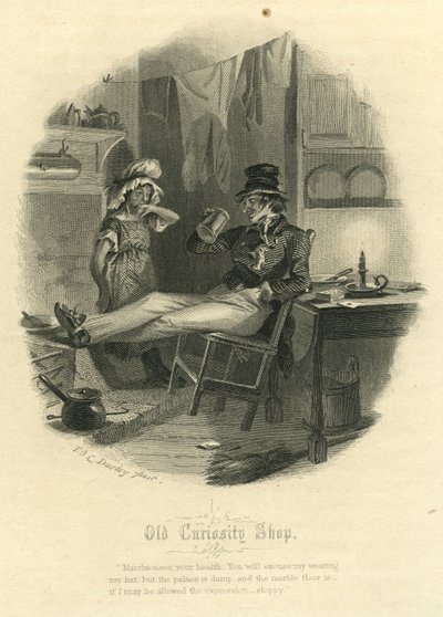 Old Curiosity Shop - The Marchioness and Mr Swiveller by Felix Octavius Carr Darley