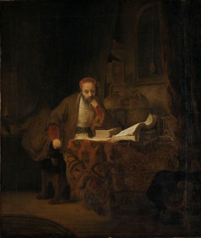 A Scholar in His Study (c.1640) by Ferdinand Bol