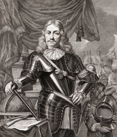 Cornelis Maartenszoon Tromp, after an Engraving by Lambert Visscher from a Painting by Ferdinand Bol by Ferdinand Bol