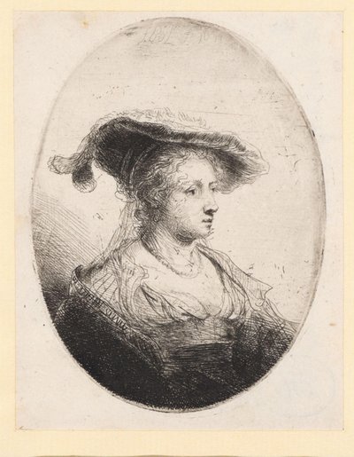 Young Woman with Hat by Ferdinand Bol