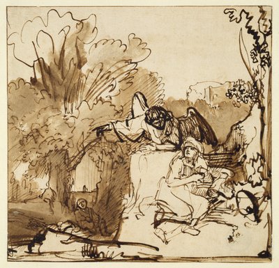 The Angel Appearing to Hagar and Ishmael by Ferdinand Bol