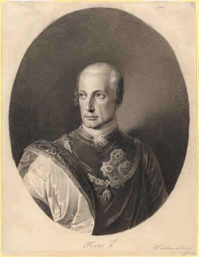 Franz I (1768-1835, Roman-German Emperor Franz II, from 1804 Austrian Emperor Franz I) by Ferdinand Georg Waldmüller