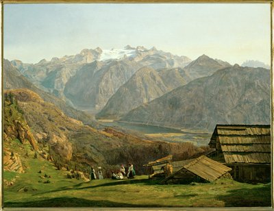 Lake Gosau by Ferdinand Georg Waldmuller