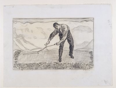 Mower on the Field by Ferdinand Hodler