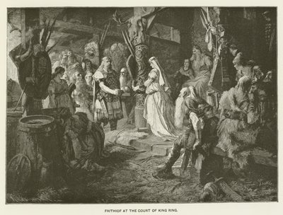 Frithiof at the Court of King Ring by Ferdinand Leeke