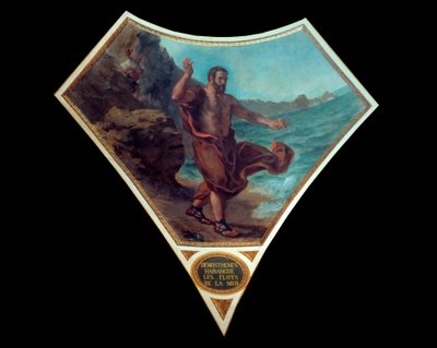 Demosthenes Haranguing the Waves by Ferdinand Victor Eugene Delacroix