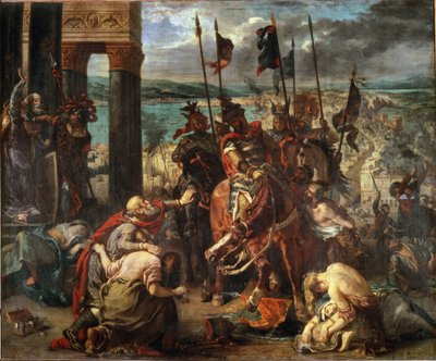 The Capture of Constantinople by the Crusaders by Ferdinand Victor Eugene Delacroix