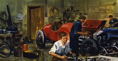 Juan-Manuel Fangio was an apprentice to racing driver Viggiano by Ferdinando Tacconi