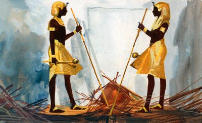 The two sentinels guarding Tutankhamen