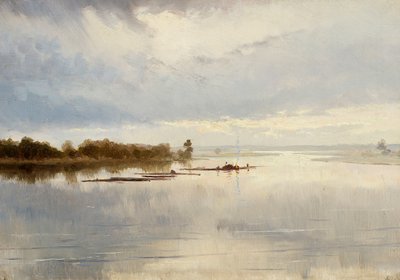 River Landscape by Ferdynand Ruszczyc