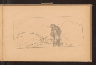 Recto: Death of Pegasus; Verso: Sketches of Crossed Ears, Project for Decoration Published by "Żurawce" 1910 by Ferdynand Ruszczyc
