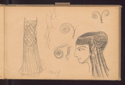 Costume Sketch of Salome by Ferdynand Ruszczyc
