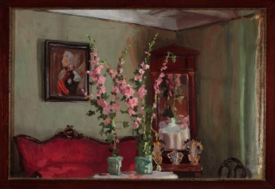 Interior of the Salon in Bohdanów - Mallows by Ferdynand Ruszczyc