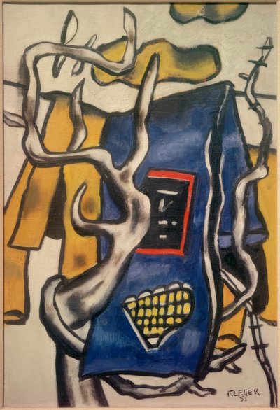 Blue Blanket in the Landscape by Fernand Leger