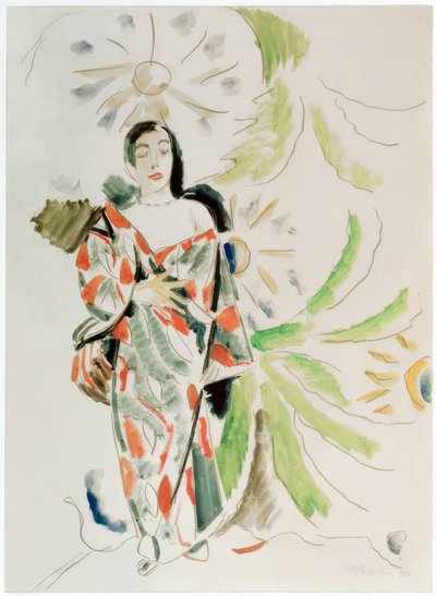Erna in Japanese Raincoat by Fernand Leger