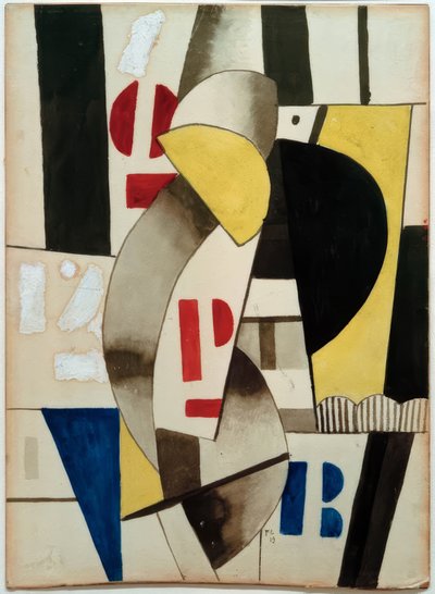 Komposition mit Buchstaben von Fernand Leger