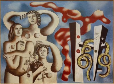 Composition with Three Figures by Fernand Leger