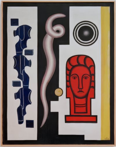 Composition with Red Head by Fernand Leger
