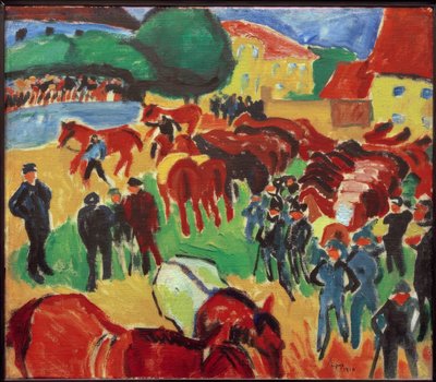 Horse Market in Moritzburg by Fernand Leger