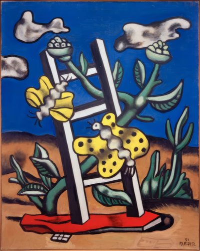 Butterflies on a Ladder by Fernand Leger