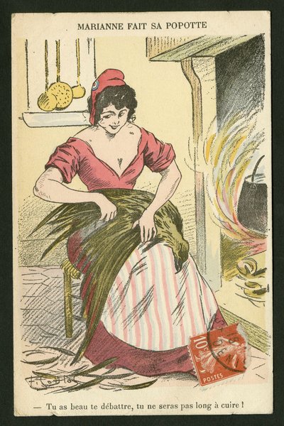 Postcard, Satirical in Colors by Fernand Louis Gottlob