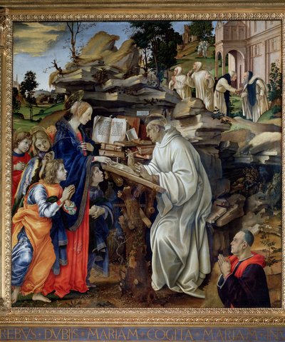 Apparition of the Virgin to St Bernard by Filippo Lippi